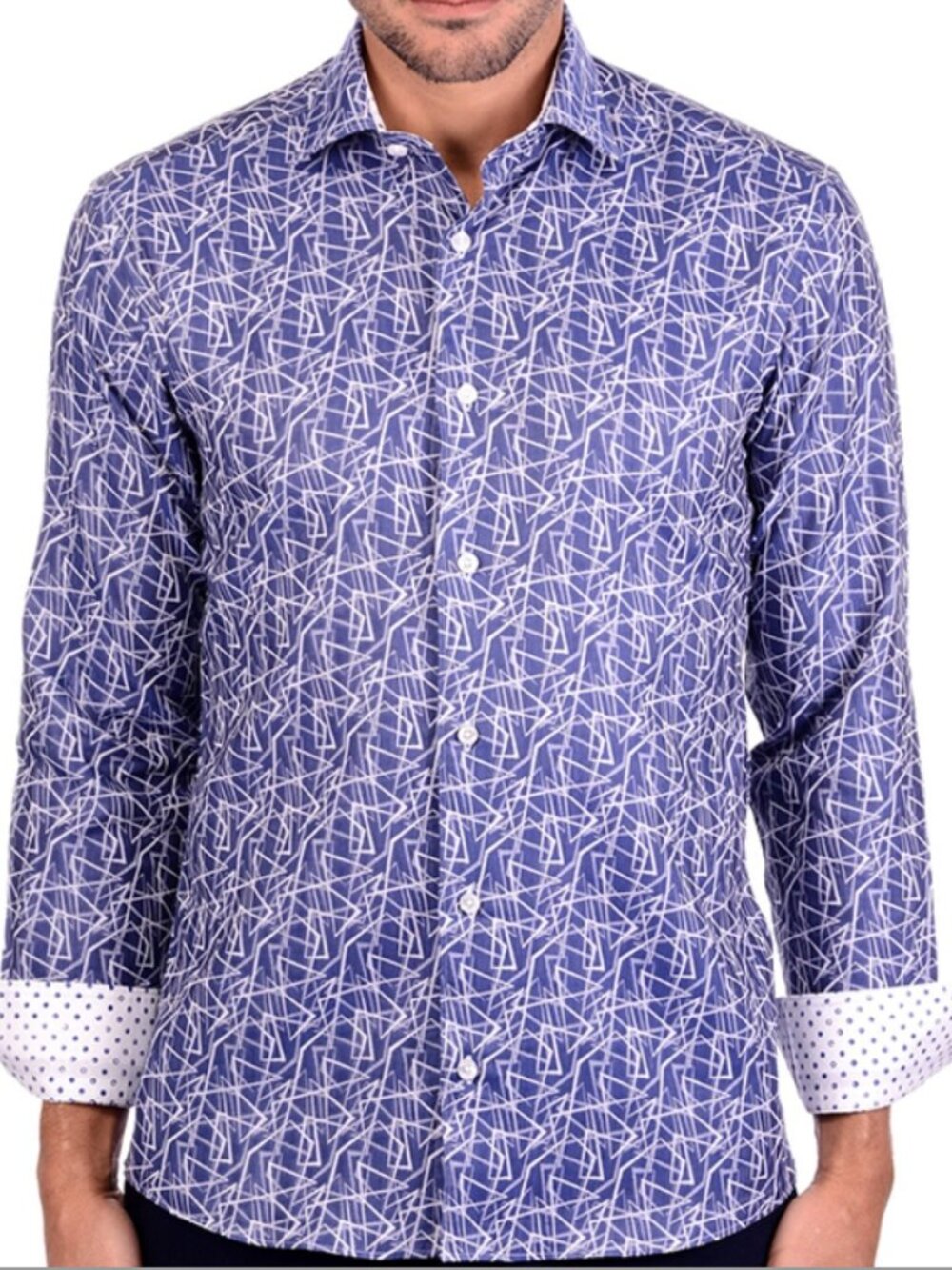 New Bertigo Lux Collection Alessio 92 Mens Shirt SZ S